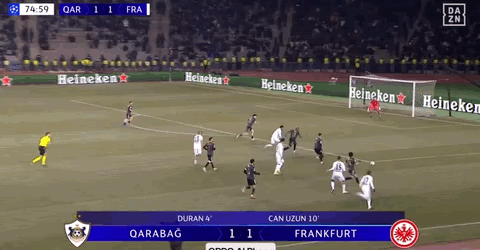 世界杯官方平台下载-法兰克福2-3遭卡拉巴赫读秒绝杀被提前淘汰，卡米洛-杜兰梅开二度